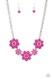 Paparazzi Flamboyantly Flowering - Pink Necklace