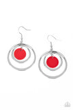 Paparazzi Mai Tai Tango - Red Earrings