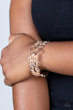 Paparazzi Dressed to FRILL - Rose Gold Bracelet