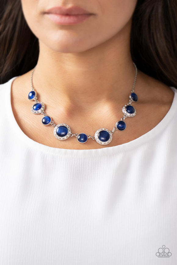 Paparazzi Too Good to BEAM True - Blue Necklace