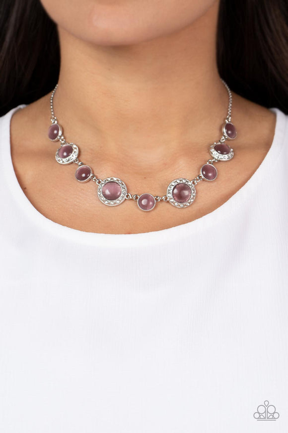 Paparazzi Too Good to BEAM True - Purple Necklace