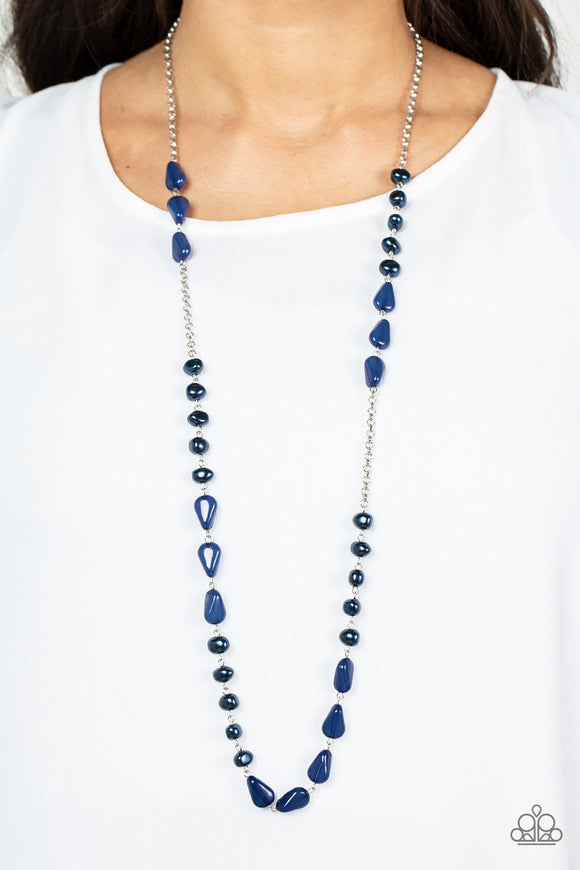 Paparazzi Shoreline Shimmer - Blue Necklace