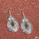 Paparazzi Two PERENNIALS in a Pod - Green Earring