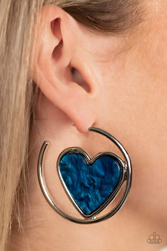 Paparazzi Smitten with You - Blue Earring