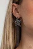 Paparazzi Superstar Solo - Black Earring