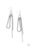 Paparazzi Swing Dance Dazzle - White  Earring