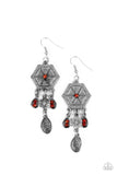 Paparazzi Dreamcatcher Delight - Orange  Earring