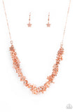 Paparazzi Fearlessly Floral - Copper Necklace