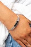 Paparazzi Spritzy Sparkle - Silver Bracelet