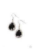 Paparazzi Bippity Boppity BOOM! - Black Earring