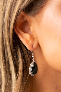 Paparazzi Bippity Boppity BOOM! - Black Earring