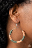 Paparazzi Skillfully Stacked - Green Earring