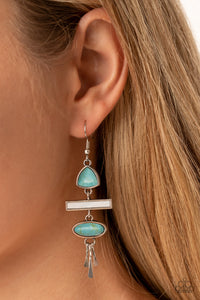 Paparazzi Adventurously Artisan - Blue Earrings