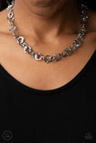 Paparazzi Rebel Grit - Silver Necklace
