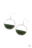 Paparazzi Head-Over-Horizons - Green Earring