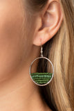 Paparazzi Head-Over-Horizons - Green Earring