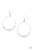 Paparazzi Ambient Afterglow - White Earrings