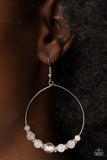Paparazzi Ambient Afterglow - White Earrings