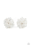 Paparazzi Bunches of Bubbly - White Earrings