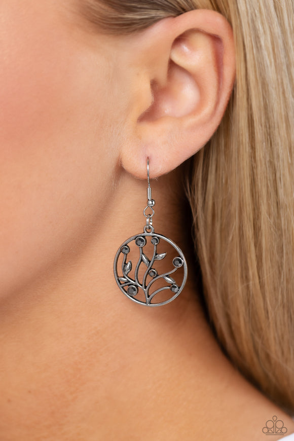 Paparazzi Bedazzlingly Branching - Silver Earring