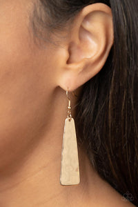 Paparazzi Detailed Definition - Gold Earring