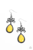 Paparazzi Brightly Blooming - Yellow Earring