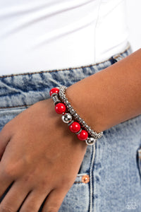 Paparazzi Walk This SWAY - Red Bracelet