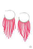 Paparazzi Saguaro Breeze - Pink Earrings