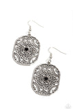 Paparazzi Greco-Roman Romance - Black Earring