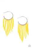 Paparazzi Saguaro Breeze - Yellow Earrings