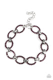 Paparazzi Date Night Debonair - Purple Bracelet