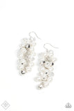 Paparazzi Pursuing Perfection - White Earrings