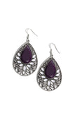 Paparazzi Floral Fairytale - Purple Earring