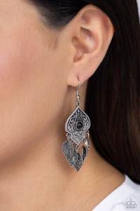 Paparazzi Desert Canopy - Black Earring