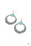 Paparazzi Garden Glyphs - Blue Earring