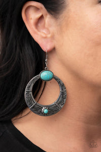 Paparazzi Garden Glyphs - Blue Earring