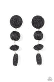 Paparazzi Twine Tango - Black Earrings