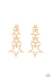 Paparazzi Superstar Crescendo - Gold Earring