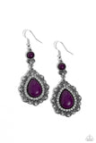 Paparazzi Palace Bribe - Purple Earring