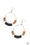 Paparazzi Earthy Esteem - Black Earring
