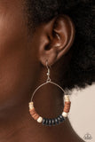 Paparazzi Earthy Esteem - Black Earring