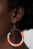 Paparazzi Skillfully Stacked - Orange Earring