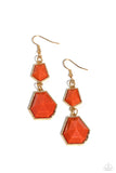 Paparazzi Rio Relic - Orange Earring