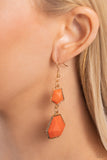 Paparazzi Rio Relic - Orange Earring