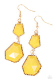 Paparazzi Rio Relic - Yellow Earrings