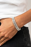 Paparazzi Generational Glimmer - White Bracelet