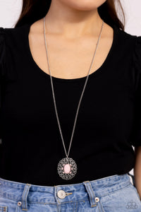 Paparazzi Solar Stunner - Pink Necklace