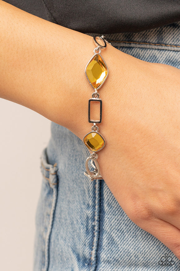 Paparazzi Dazzle for Days - Yellow Bracelet