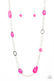 Paparazzi Barcelona Bash - Pink Necklace