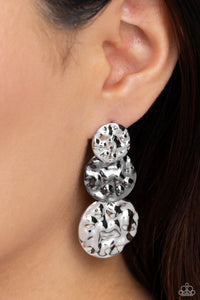 Paparazzi Triple Threat Texture - Multi Earring